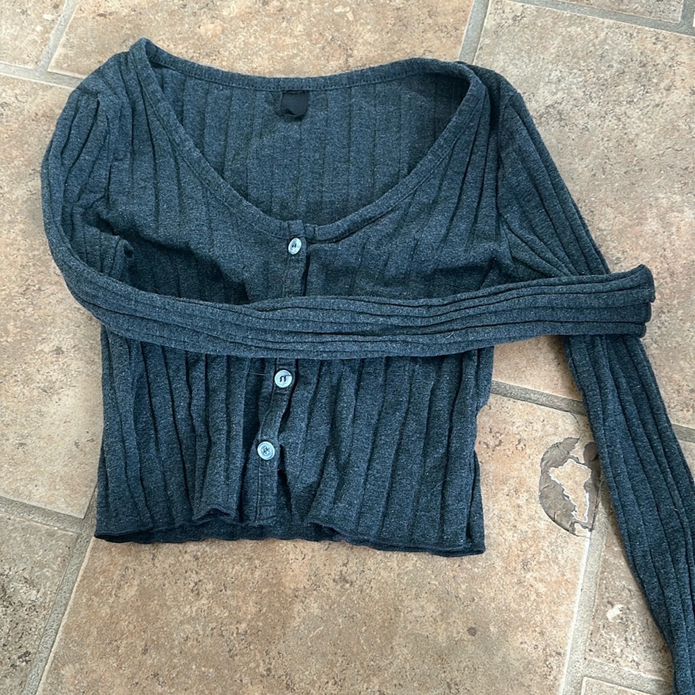 Crop top button up